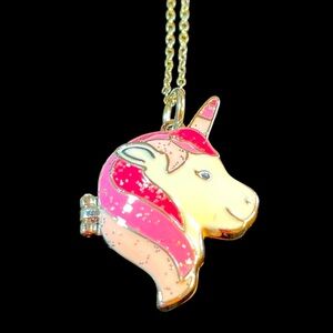 ✔️✔️Unicorns Locket & Earring Set